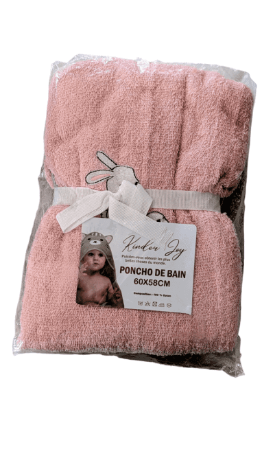 Poncho de bain bébé 60x58cm Kinder Baby 