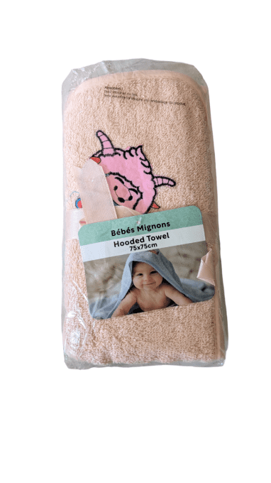 Cape de bain bébé 75x75cm Bébé Mignon