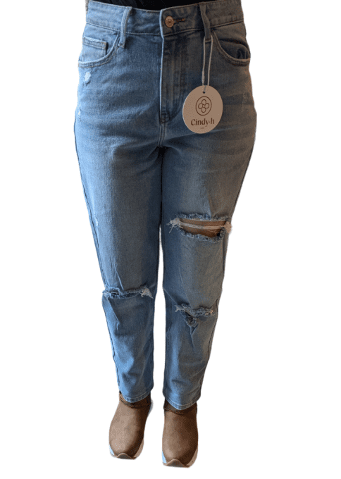 Jeans Cindy-h Paris " High Waist Boyfriend "