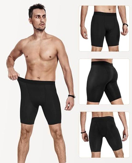 Niksa  Short Compression Homme Running Collant Court de Sport