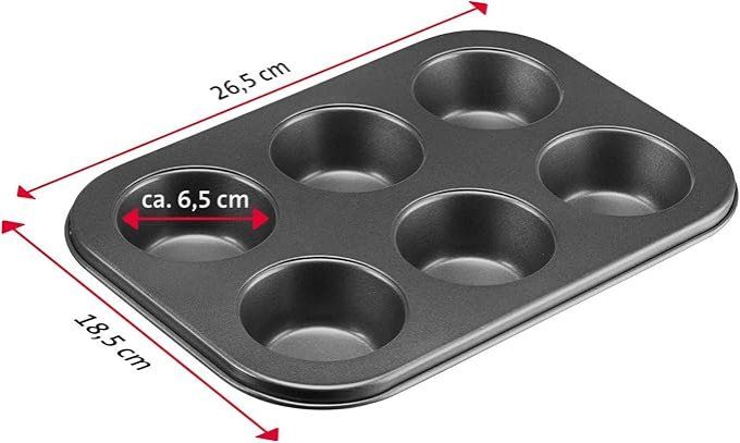 Moule à muffins, pour 6 muffins