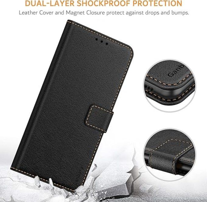 Coque Samsung Galaxy Xcover 5, Housse en Cuir PU Premium