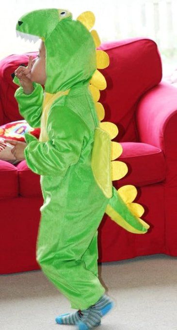 Fun Play Costume de dinosaure vert 3-5 ans Taille M