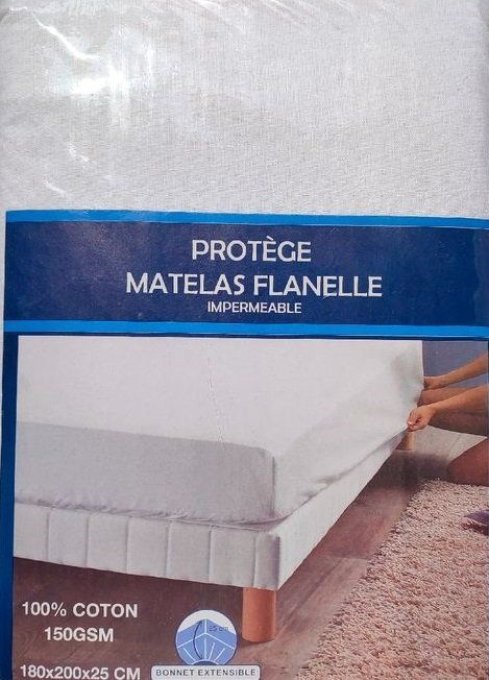 Protège matelas imperméable 90x190x30 130gsm