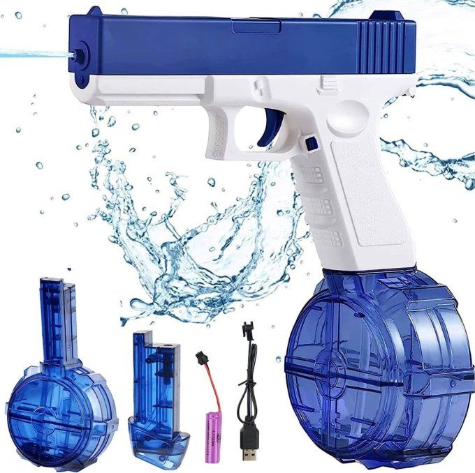   Pistolet a Eau Electrique Puissant, 434CC + 2 * 58CC .Un pistolet sans batterie OFFERT.