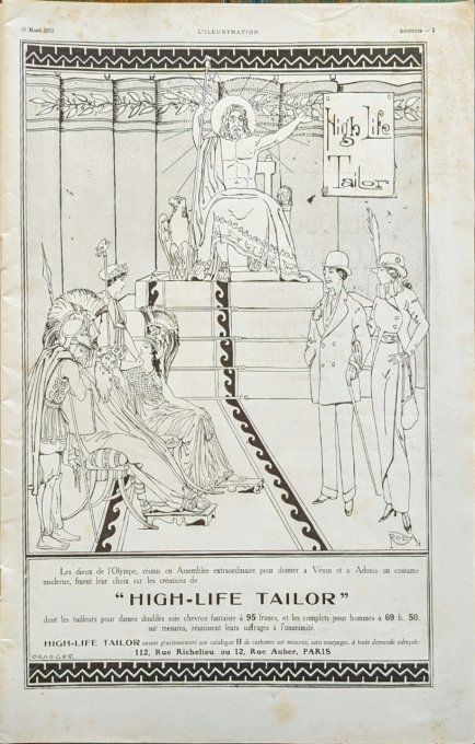 Page "illustration" d'époque 