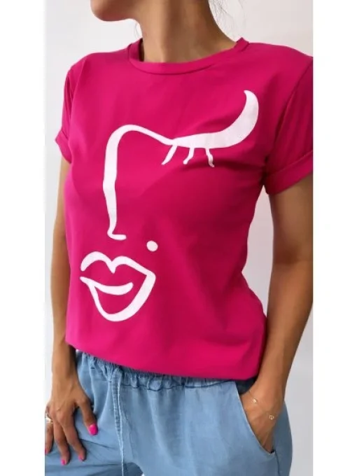 T-shirt ESTEE BROWN FUSHIA