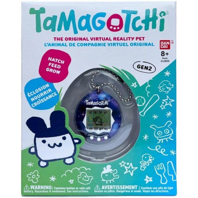 TAMAGOTCHI Bandai Original - Galaxie - Animal électronique virtuel avec 3 boutons écran